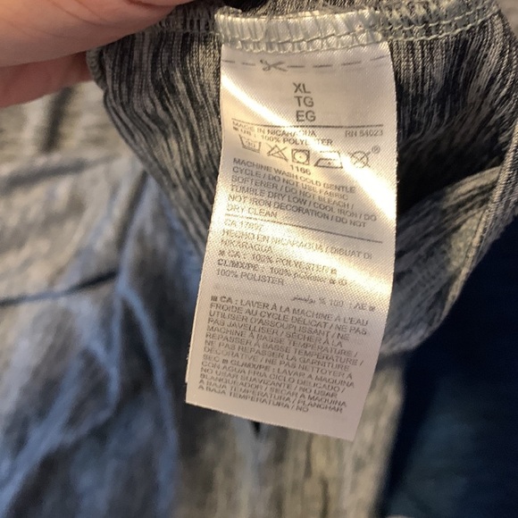 Old navy active Go Dry long sleeve 3/4 zip performance dri fit size XL blue gray - Picture 4 of 4